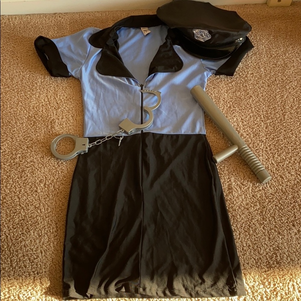 Lovers Lane sexy cop costume with accessories